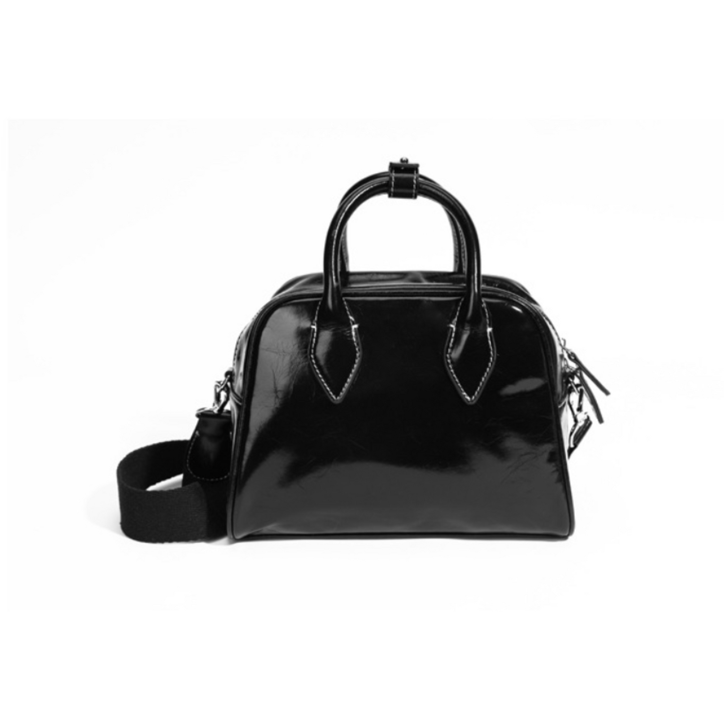 Top Handle Bag In Patent Leather