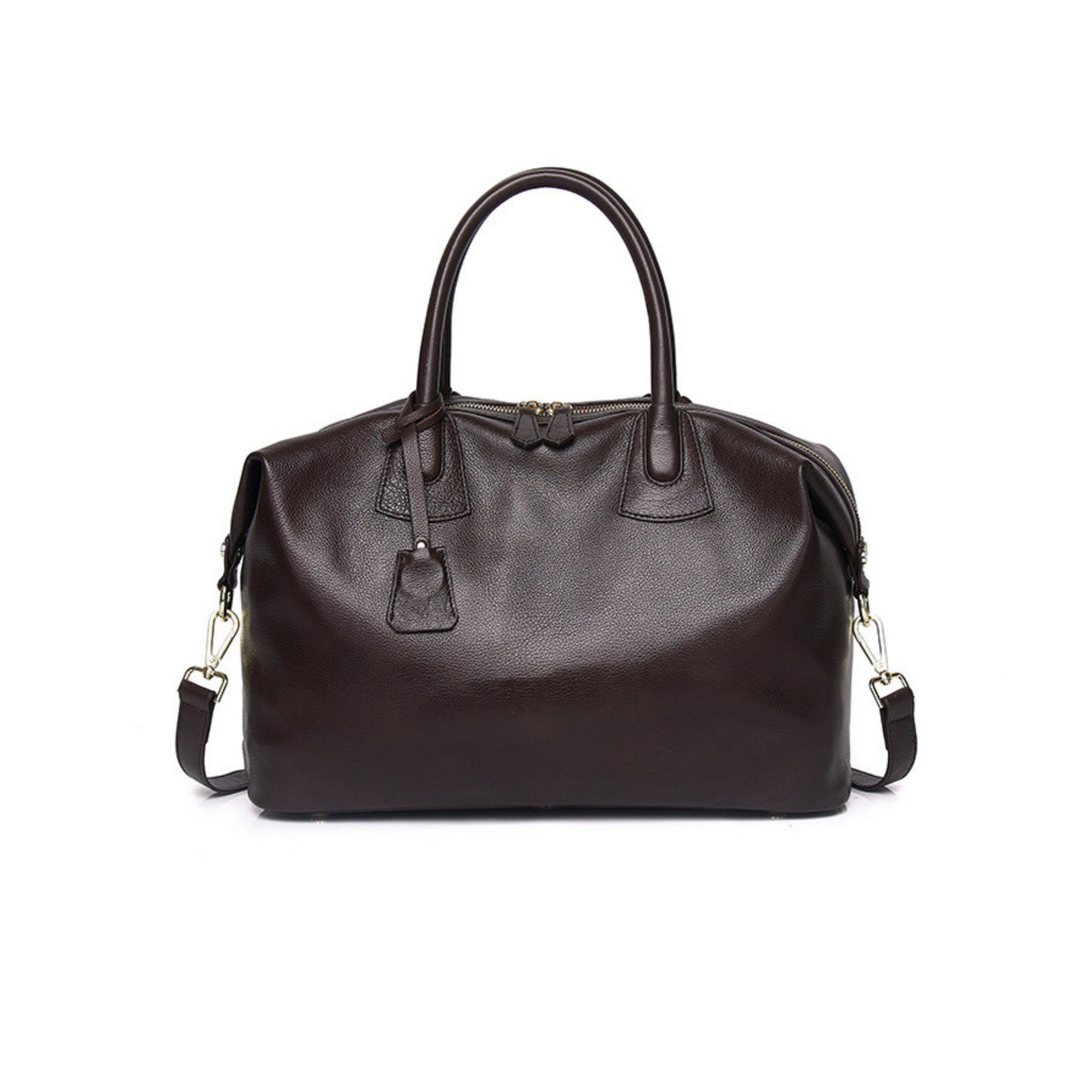 Top Handle Bag with Leather