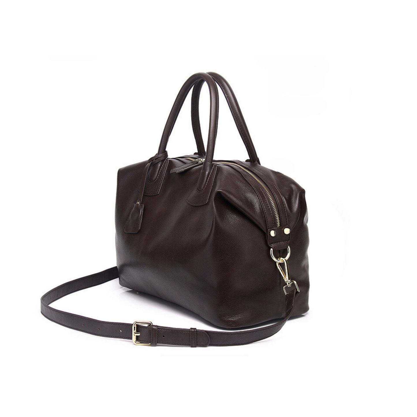 Top Handle Bag with Leather