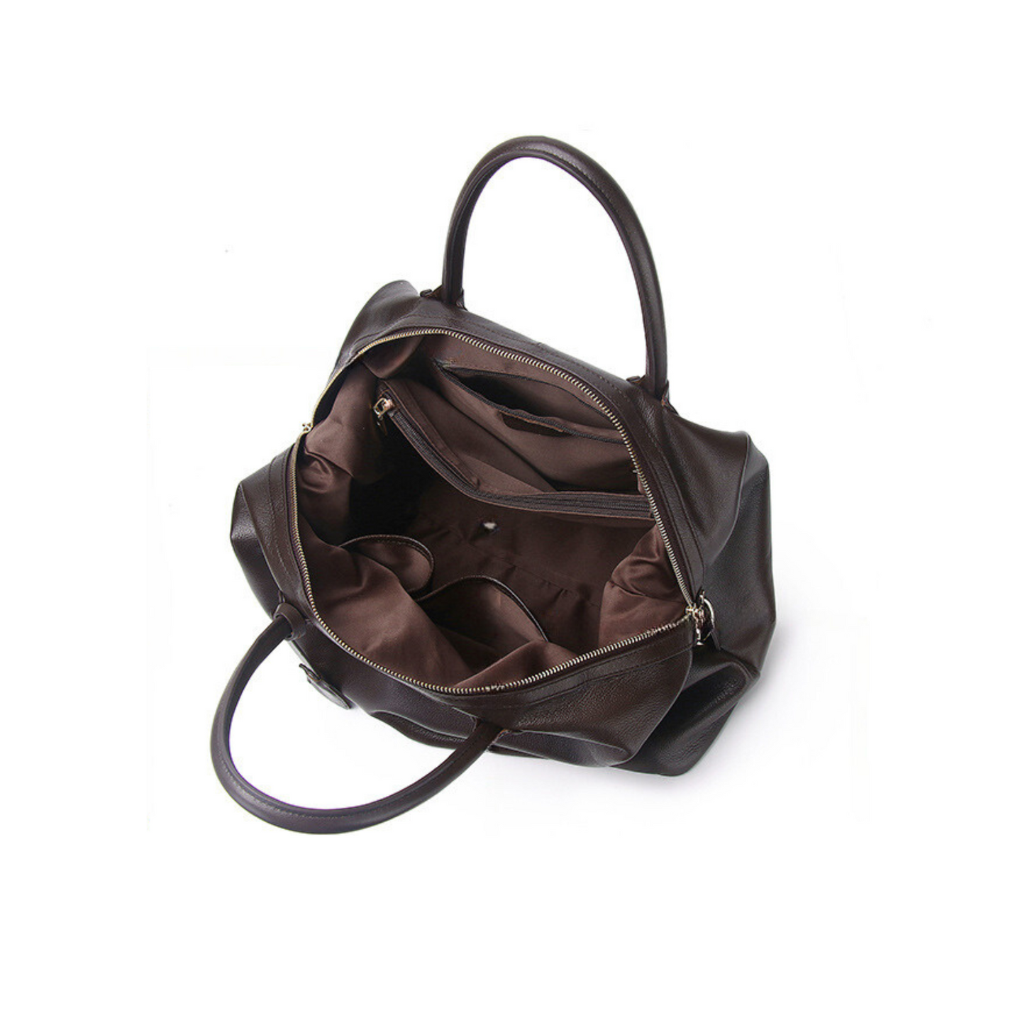 Top Handle Bag with Leather