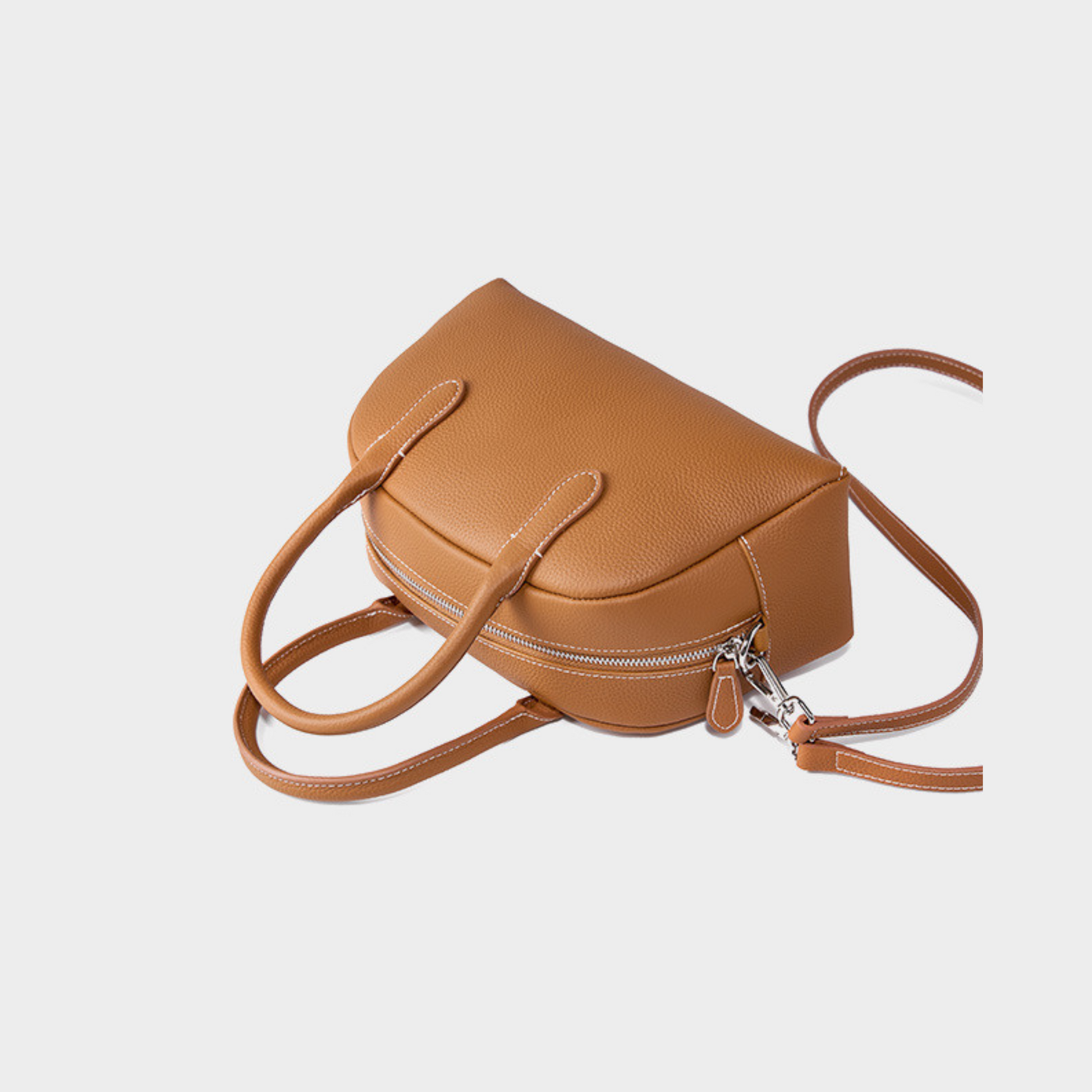 Top Handle Bag in Leather