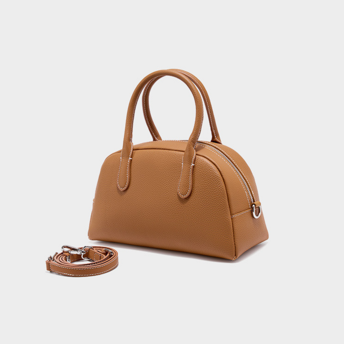 Top Handle Bag in Leather