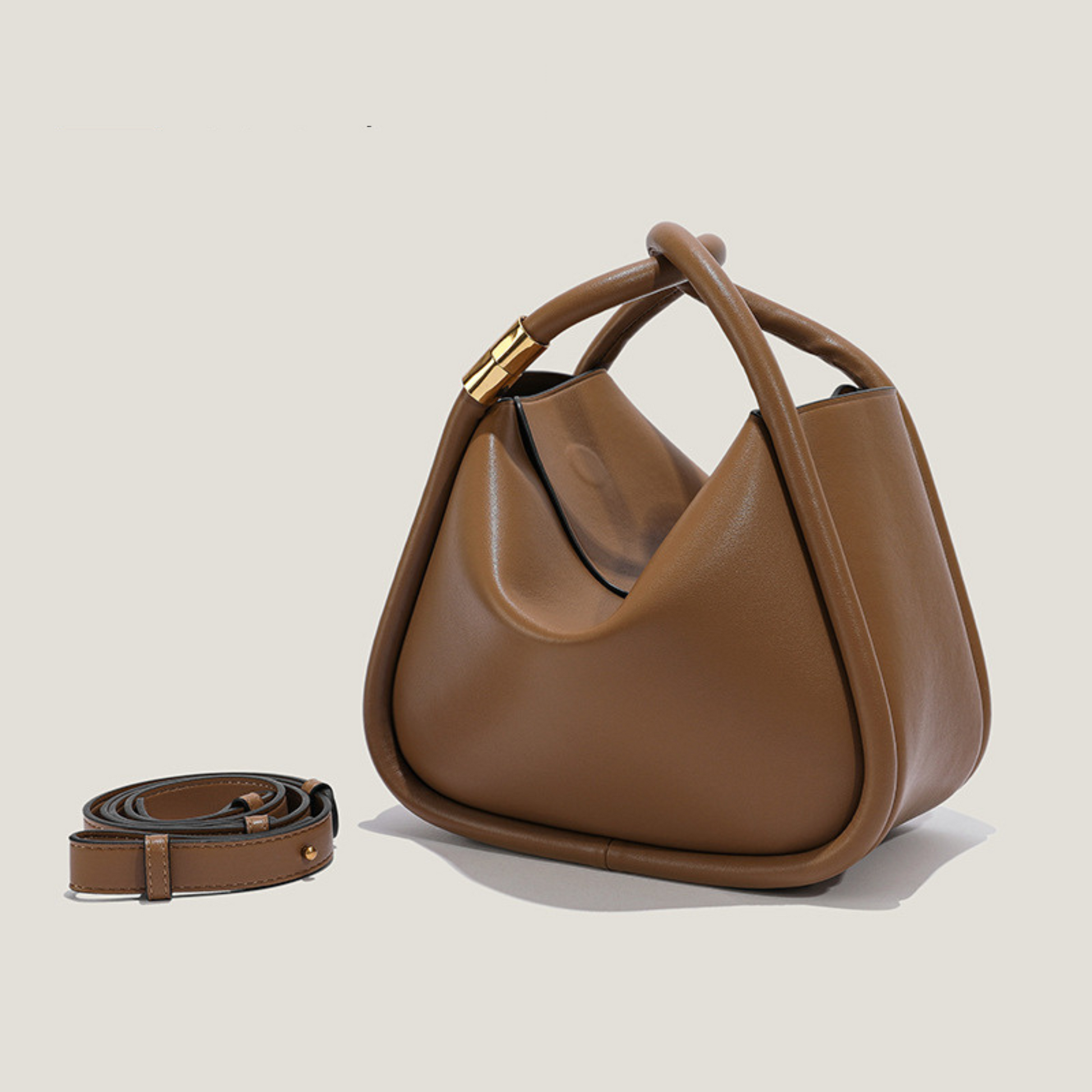 Top Handle Bag in Leather