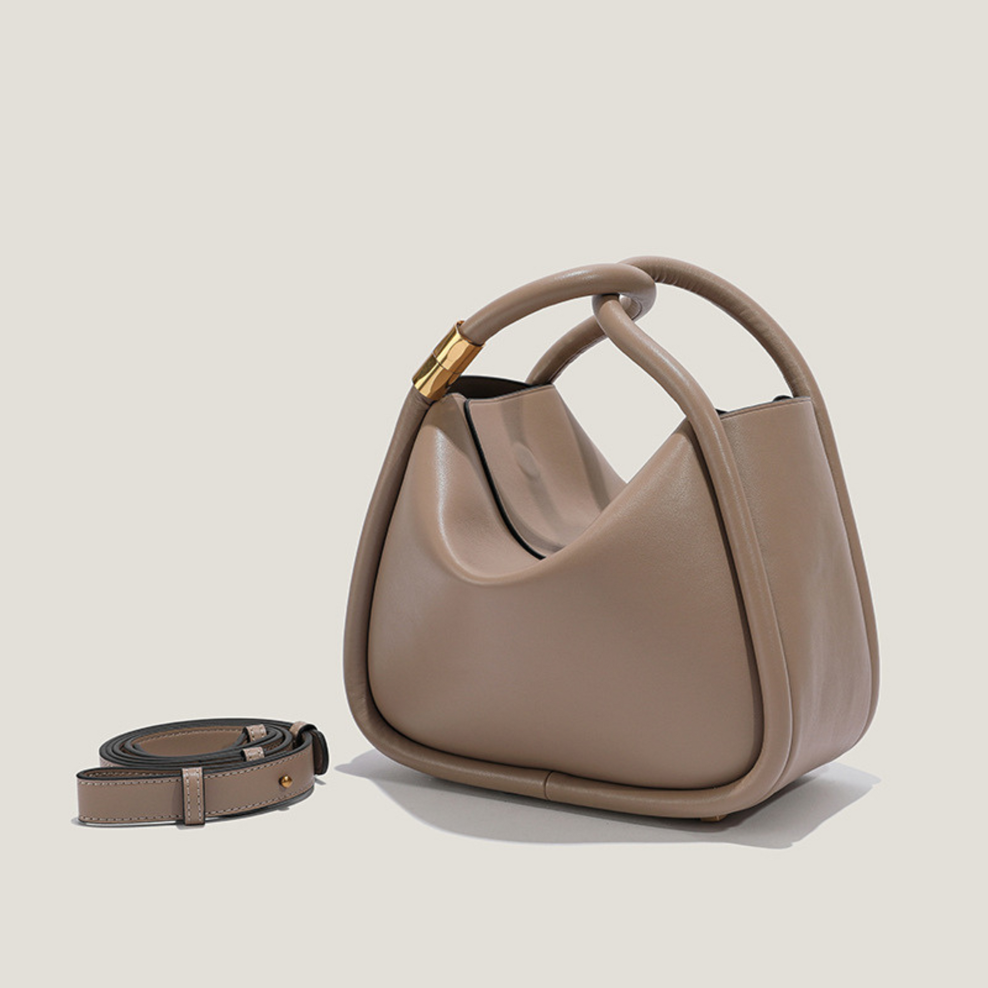 Top Handle Bag in Leather