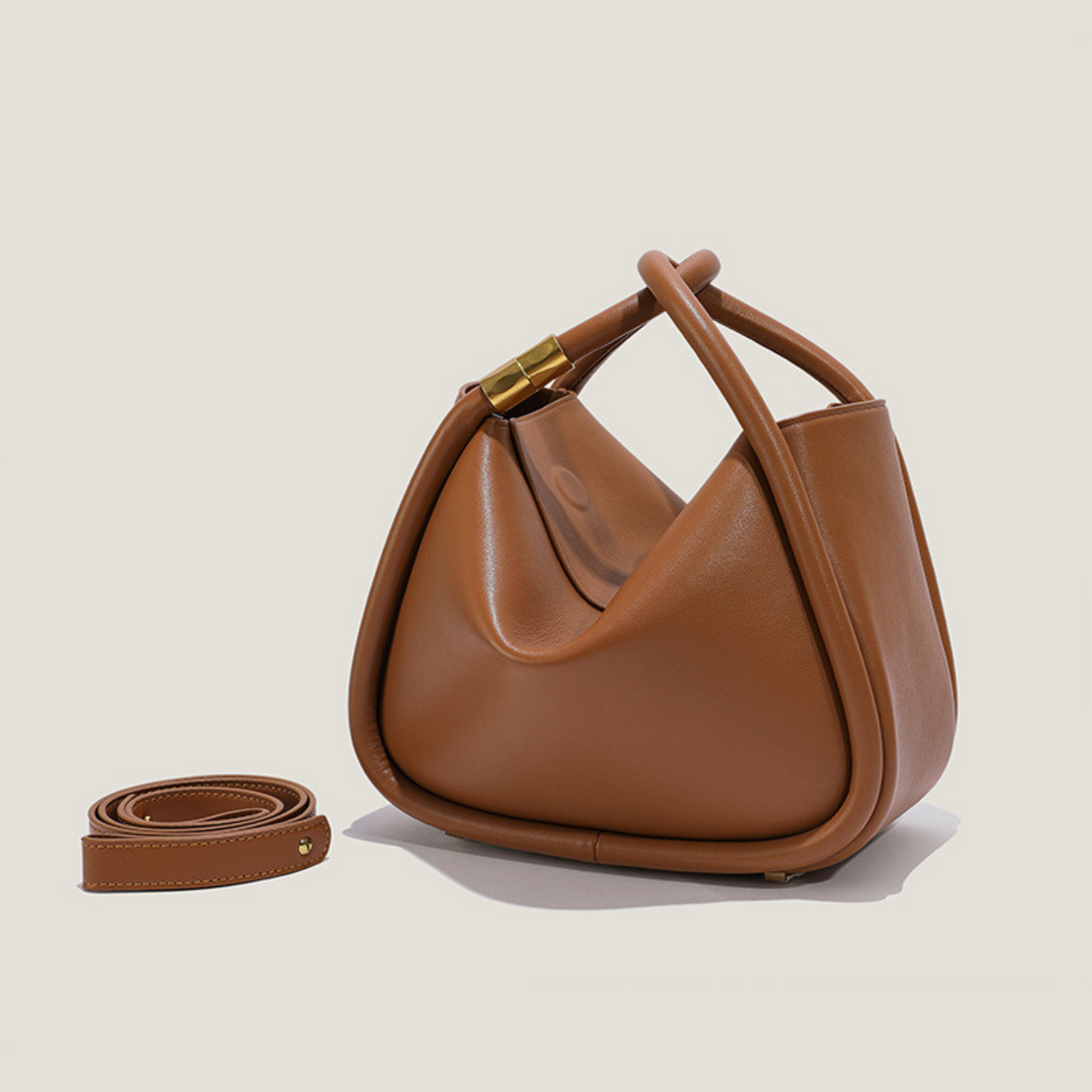 Top Handle Bag in Leather