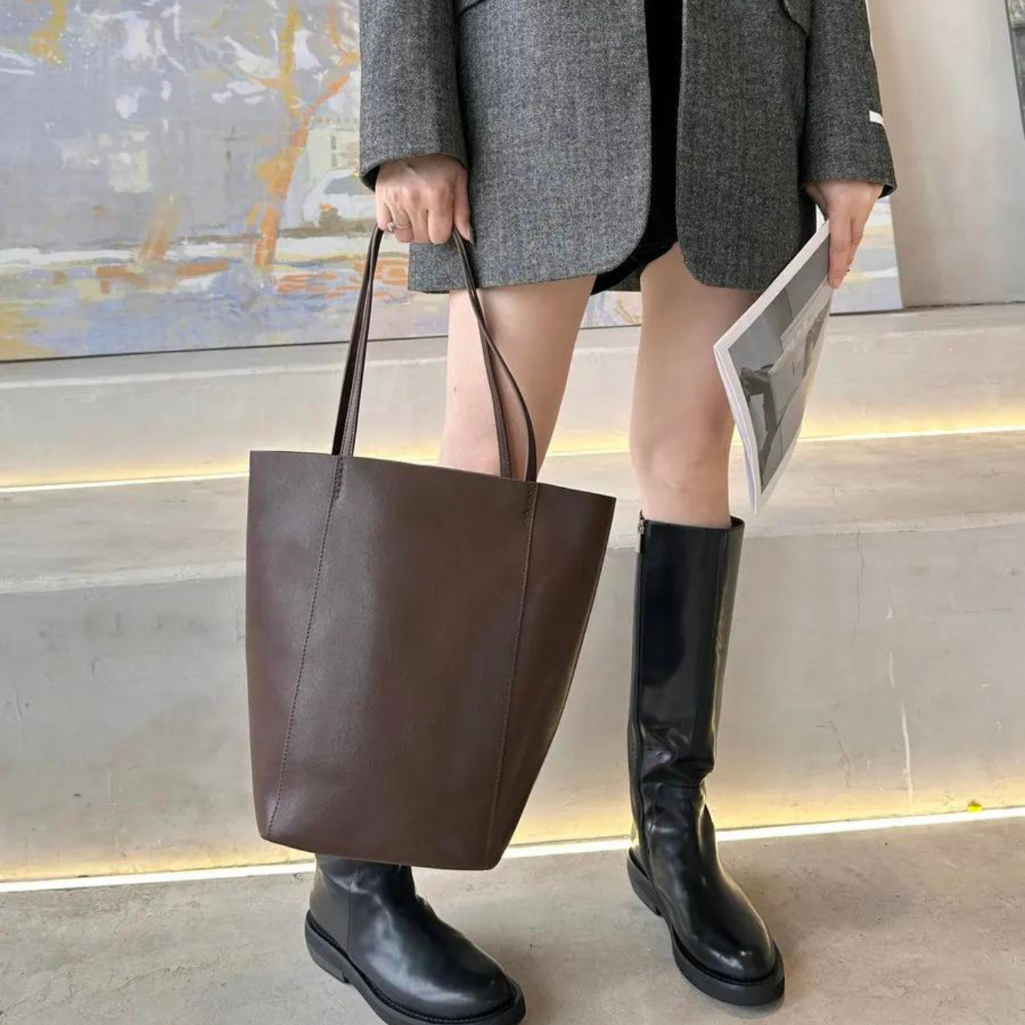 Tote Bag in Leather