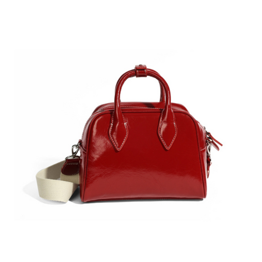 Top Handle Bag In Patent Leather