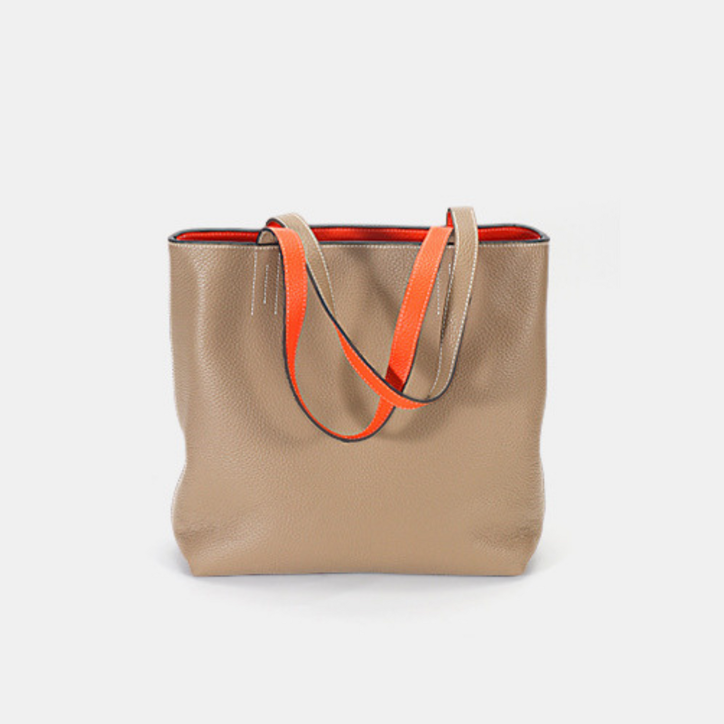 Reversible Tote Bag in Leather