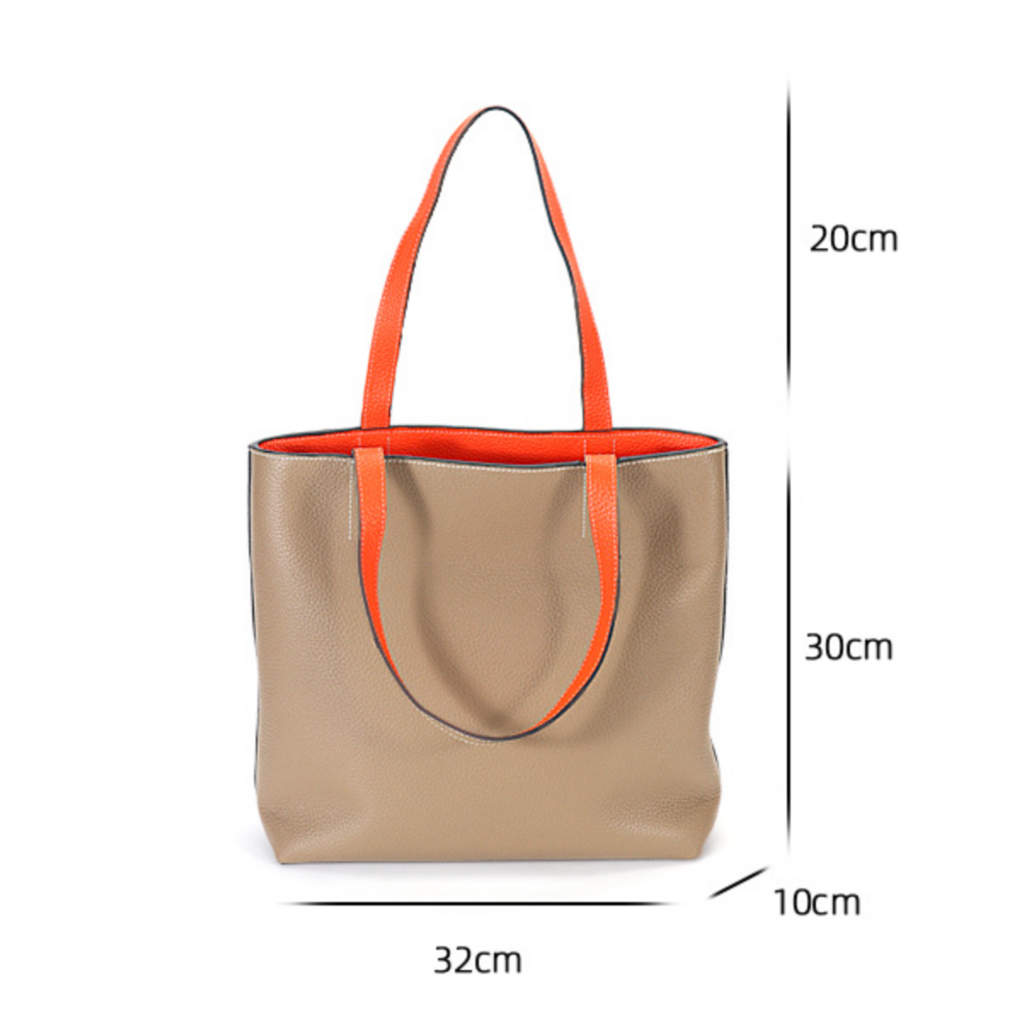 Reversible Tote Bag in Leather